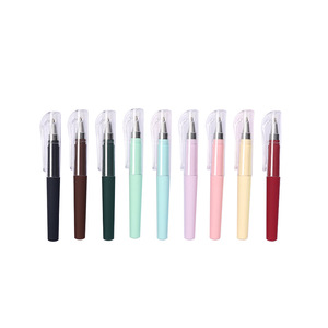 Office Supplies Colored Push-Button Ballpoint <b>Pen</b> Plastic Bullet Tip Blue 0.7mm Ballpoint <b>Pen</b> - Product Image 2