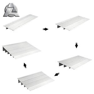 Grande <span class=keywords><strong>rampe</strong></span> de seuil de porte de maison en aluminium métallique mobile pour fauteuils roulants portes <span class=keywords><strong>marches</strong></span> escaliers - Product Image 4