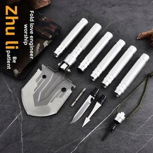 Factory Compact Folding Multitool Camping Shovel Industrial Grade Survival Tool for Hiking <b>Backpacking</b> Emergency Situations - Product Image 3