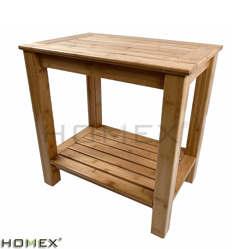 Деревянный стул с подставкой для ног, стул для бритья с нескользящей полкой для хранения ног для ванной комнаты