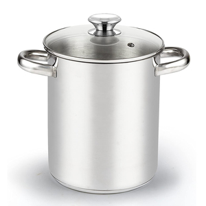 Vente en gros d'usine marmite pour friteuse marmite d'<span class=keywords><strong>asperges</strong></span> en acier inoxydable avec couvercle en verre et panier à panier intérieur marmite à pâtes à corps haut - Product Image 4