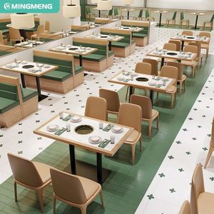 Muebles de restaurante comercial de gama alta de lujo Nueva mesa de olla caliente Diseño moderno para uso en comedor Juego de mesa de restaurante - Product Image 4