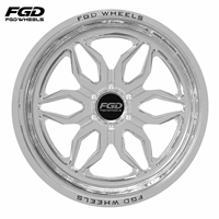 Jantes forgées polies FGD 20x10 22x12 22x14 24x12 24x14 à déport profond, 6, 8, 10 trous, 6x139.7 6x5.5 8x6.5 8x180 pour pick-up