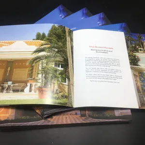 Sela Costurado ligação softcover Impresso Livro Folheto Catálogo Brochura Revista Serviço De Impressão Do Ano