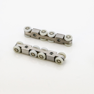 Xe Đẩy Hai Bánh Hạng Nặng Bằng Thép Không Gỉ Xe Đẩy Treo Trên Đầu Con Lăn Trượt Cửa Màu Bạc - Product Image 6