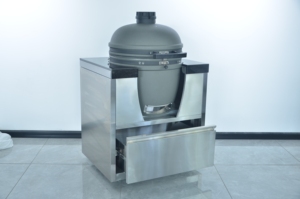 เตาบาร์บีคิวถ่านทรงไข่แบบตั้งพื้น EU Heavy Duty สแตนเลสสตีล KAMADO พร้อมระบบปิดอัตโนมัติ สำหรับครัวกลางแจ้ง - Product Image 3