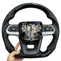 Modification du volant en cuir véritable pour Toyota Corolla LC200 LC79 LC300 Hilux Fortuner Land Cruise GR Volant de voiture