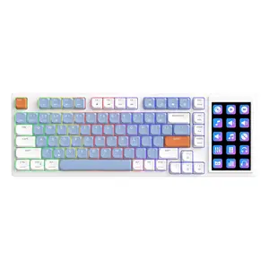 customizable items Ajazz AKP815 75% Gasket-mounted Low-profile Mechanical Keyboard with Customizable Touch Screen