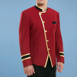 Hotel Porter Traje de bienvenida Guardia DE SEGURIDAD masculina Ropa de otoño e invierno Uniformes de hotel Ambos sexos Mangas cortas en Vietnam - Product Image 4