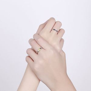 Wholesale 2022 Fashion Gold Plated Zircon <b>Couple</b> Jewelry Men Women Luxury Adjustable <b>Ring</b> Opening Sun Moon Star <b>Rings</b> for Lovers - Product Image 6