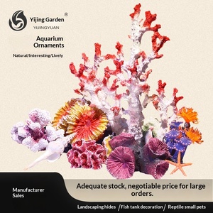 Árbol de <span class=keywords><strong>Coral</strong></span> Artificial, Set Completo para Decoración de Peceras Pequeñas, Piedra, Plantas Marinas, Caja de Vida para Camarones, para Acuario - Product Image 5