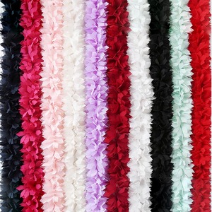 Deepeel AP647 6cm DIY Accessoires de couture pour vêtements Tissu en <span class=keywords><strong>dentelle</strong></span> de <span class=keywords><strong>mousseline</strong></span> Matériaux floraux 3D pour décoration de mariage - Product Image 3