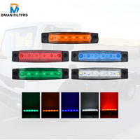 Offre Spéciale de haute qualité camion étanche 12v-24v 6led indicateurs de marqueur latéral voyants d'avertissement pour remorque Bus bateau