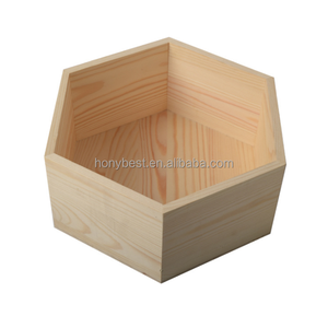 Table basse décorative <span class=keywords><strong>en</strong></span> forme d'octogone Plateau <span class=keywords><strong>de</strong></span> ferme Plateau hexagonal <span class=keywords><strong>en</strong></span> <span class=keywords><strong>bois</strong></span> empilable Support d'assaisonnement pour cuisine, bougie - Product Image 4