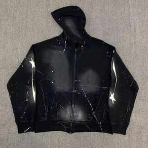 أعلى جودة جاهزة للشحن بلوزات رجالية من الجحيم سترات بغطاء رأس نجمة مصمم ملابس من القطن سترات بغطاء رأس - Product Image 4