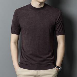 Regular Fit 260 Gsm comoda maglietta leggera T-shirt all'ingrosso tinta unita da <span class=keywords><strong>uomo</strong></span> in <span class=keywords><strong>lana</strong></span> Merino produttore di T-shirt - Product Image 2