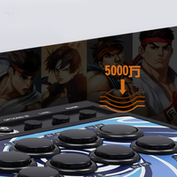 Manette de jeu d'arcade pour Android TV/Nintendo Switch/PS4, Fightstick avec joystick et 8 boutons