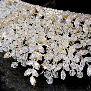 Corona de Cristal con Circonitas para Mujer, Accesorios para Vestido de Novia, Estilo Europeo y Americano, para Actuaciones en Escenario y Desfiles de Novias - Product Image 3