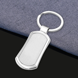 Nhà máy giá rẻ tùy chỉnh trống Dây Móc Khóa thép không gỉ thăng hoa kim loại trống Móc Chìa Khóa trống kim loại <span class=keywords><strong>Keychain</strong></span> - Product Image 5