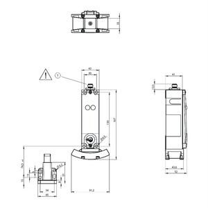 Têtes <span class=keywords><strong>de</strong></span> lecture EUCHNER d'origine neuves CET-AX CET2-AX-LRA-00-50X-SA, têtes <span class=keywords><strong>de</strong></span> lecture codées par transpondeur avec PLC d'évaluation externe - Product Image 4