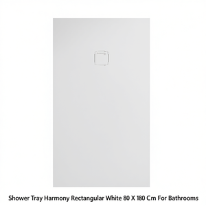 Receveur de douche Harmony rectangulaire blanc 80 x 180 cm pour salles de bain - Product Image 3