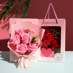 Confezione <span class=keywords><strong>Regalo</strong></span> con 7 Rose di Sapone, Souvenir Artigianale per <span class=keywords><strong>San</strong></span> <span class=keywords><strong>Valentino</strong></span>, Festa della <span class=keywords><strong>Donna</strong></span> e Altre Festività - Product Image 3
