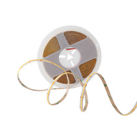 Strip LED COB Tembaga 24V 480 LED/m IP20 Ra80 Cahaya Hangat/Putih Sensor Induksi Jarak Jauh Dapat Diredupkan Fleksibel untuk TV Lemari Pakaian Kabinet