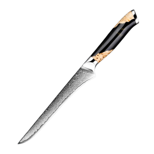 Factory Premium Hand‑Forged Damascus <b>Boning</b> Deboning <b>Knife</b> VG‑10 67‑Layer Steel Resin <b>Handle</b> Great Gift for Home Chefs - Product Image 1