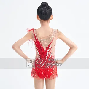 YIZHIJIAN Gymnastique Artistique Uniforme Fitness Compétition Compétences Art Examen Formation Performance Professionnelle Personnalisation