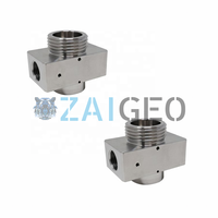 Pièces détachées pour jet d'eau H2O JET 100048-6 048198-1 Corps de vanne 60k Vanne marche/arrêt 1/4\" Entrée Machine de découpe à jet d'eau Remplacement de pièces