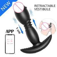 Masseur de prostate contrôlé par application, vibrateur anal pour adultes, stimulateur anal, plug pour homme et femme avec 10 modes de poussée et de vibration