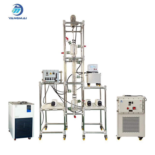 Glass Rotary Disc Extraction Column Liquid Liquid Separation Chemical Engineering Laboratory Equipment