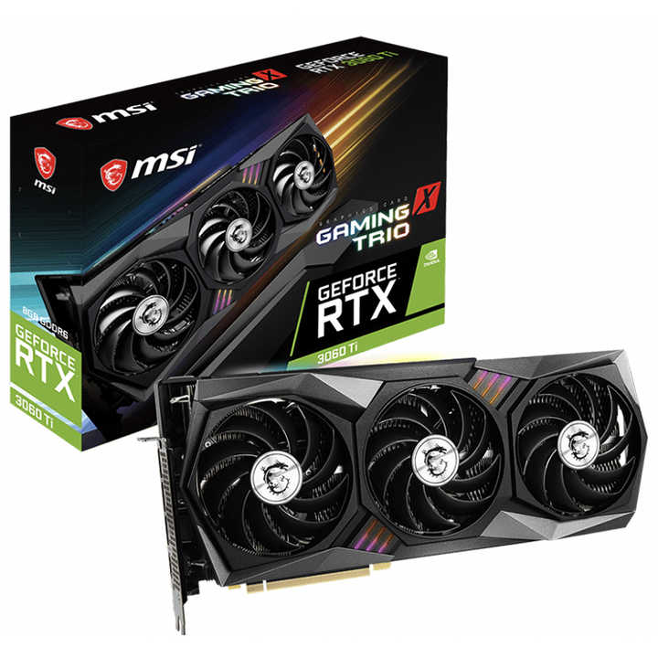 MSI GeForce RTX 3060 Ti GAMING X TRIO 8GB中古グラフィックカード 