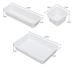 8 <span class=keywords><strong>pcs</strong></span> nhựa lưu trữ Hộp ngăn kéo lưu trữ bin riêng biệt mỹ phẩm lưu trữ hộp - Product Image 3