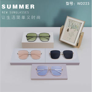 แว่นกันแดด Gm ทรง Unisex กรอบโลหะ เลนส์ PC ป้องกันรังสียูวี 400 ประเภท 3 ป้องกันแสงแดด สีเหลือง ความแข็งแรงสูง สไตล์แฟชั่น - Product Image 3