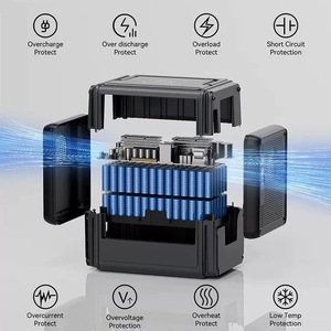 Station d'alimentation portable 2000W, batteries LiFePO4 au lithium-ion avec BMS, système d'alimentation solaire hors réseau, chargeur sans fil - Product Image 5