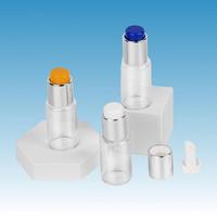 Flacon en verre transparent de 5 ml et 10 ml pour poudre de vitamine C lyophilisée avec couvercle à bouton-poussoir