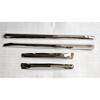 Moulures de porte chromées de haute qualité, modèle populaire, bandes de garniture de carrosserie pour Toyota Prado FJ150 2018, bandes de protection de porte, vente en gros