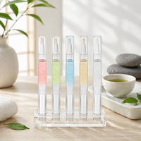 Stylo applicateur d'huile nourrissante pour ongles 3 ml en gros, huile adoucissante pour les cuticules des doigts, huile naturelle pour cuticules, stylo rotatif