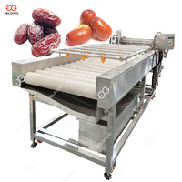 Industriële Data Wassen Sorteren Drogen Productielijn Machine Fruit En Groente Data Wassen En Drogen Lijn