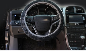 Juego de 27 Piezas de Cubierta de <span class=keywords><strong>Volante</strong></span> de Goma con Cristales Brillantes para Automóvil Accord <span class=keywords><strong>Yaris</strong></span>, Almohadilla Antideslizante, Marco de Matrícula Estándar de EE. UU. - Product Image 5