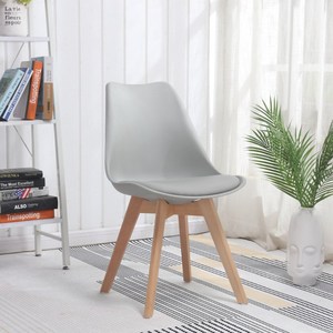 Intérieur salle à <span class=keywords><strong>manger</strong></span> chaise muebles sedie ocio rembourré salon chaises sillas de plasticas solide bois chaise <span class=keywords><strong>tulipe</strong></span> - Product Image 4