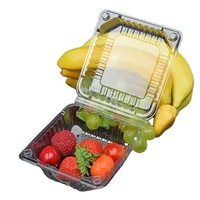 Biologisch afbreekbare, transparante plastic punnet voor supermarkten, voor verse groenten en frambozen, 125g, 250g, 500g.