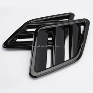 Özel ABS malzeme parlak siyah araba hava akış emme Hood Scoop Bonnet Fender tahliye hava Vent kapakları