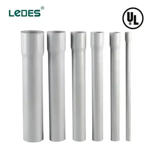 LEDES HH-CCH40A Schedule 40 80 Electrical PVC Conduit Pipe UV Resistant UL Listed Underground Conduit For Cable Wiring