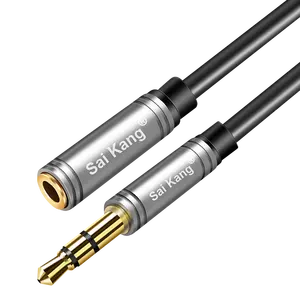 3.5mm erkek 3.5mm kadın Trrs Stereo ses kulaklık uzatma kablosu Mp3/4 kulaklık bilgisayar cep telefonu için Aux kablosu 5/3/1.5m