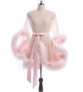 Sfy1497 Hot Sale Women's Transparent Mesh Bodysuits Lace Trim Luxury Nightgown Sleepwear Four Colors - Product Image 5