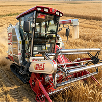 Moissonneuse-batteuse mondiale pour riz, blé et maïs, moteur 135 CV, batteuse à tambour à flux axial, bon état, à vendre