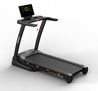 Treadmill Lipat Elektrik Kstar Pengaturan Kecepatan 1-18KM/Jam Layar LED dengan Kemiringan Otomatis 20%