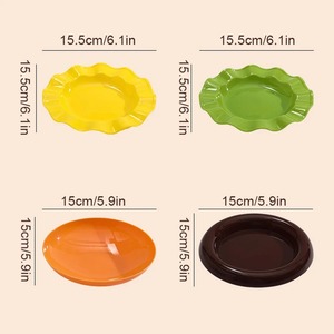 Stackable Hamburger Plate Set Burger 6 Layers Mini Dinner Plate High Value Bone Spit Plate Funny Sauce Containers <b>Table</b> Decor - Product Image 6